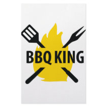 BBQ King with flame icon stationery