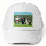 BBQ Labradors in the Azalea garden painting Mesh Hat