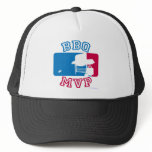 BBQ  MVP letter style Mesh Hats