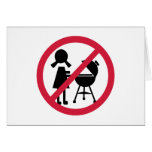 BBQ - No Women Greeting Card