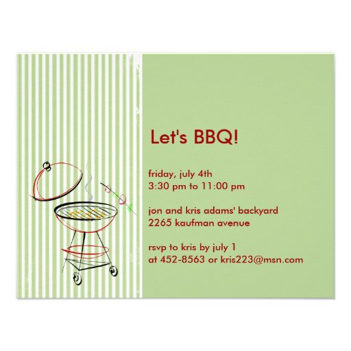 BBQ Party Invitations