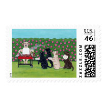 BBQ Party Labs in the Azalea Garden Stamps