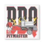 BBQ Pit Master Fridge Magnets