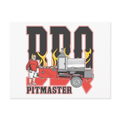 BBQ Pit Master Post Card by BBQShirtsandGifts