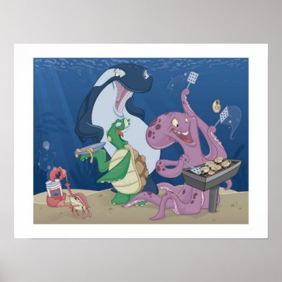 BBQ POSTER by DustinFoust