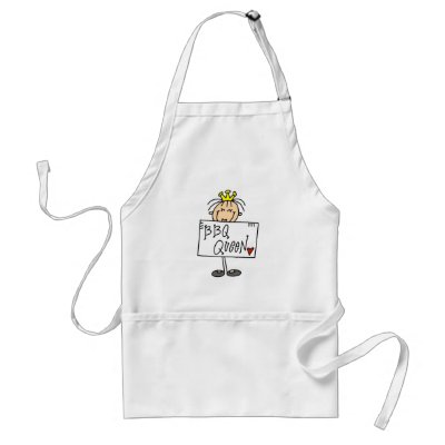 BBQ Queen Apron by stick_figures