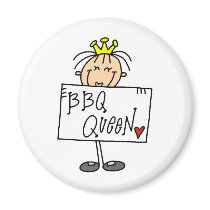 BBQ Queen Refrigerator Magnet