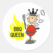 BBQ Queen Stickers