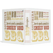 BBQ Recipe Book binders