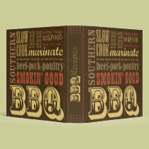 BBQ Recipe Cookbook binders