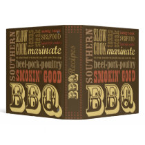 BBQ Recipe Cookbook binders