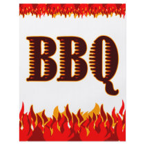 BBQ Red Flames Custom Flyer Template