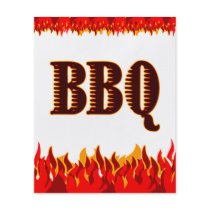 BBQ Red Flames Custom Flyer Template