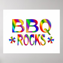 BBQ Rocks Poster