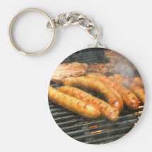 BBQ Sausages Cute Keychain