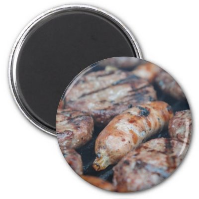 BBQ Sausages magnets