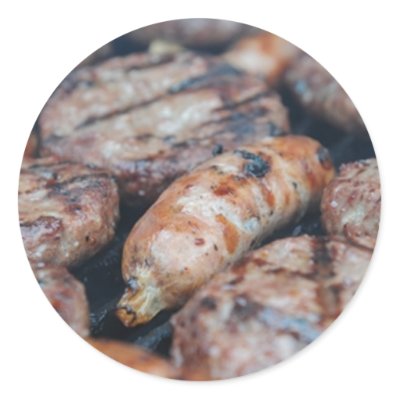 BBQ Sausages stickers