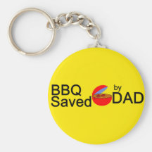 BBQ Saved by DAD Keychain