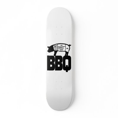 BBQ CUSTOM SKATE BOARD by auraclover
