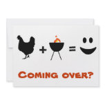 BBQ time, coming over? Personalized Announcements