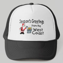 BBQ West Coast Seasons Greetings hats