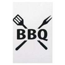 BBQ with cutlery icon stationery