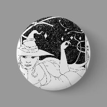 BBW Big Beautiful Witch buttons
