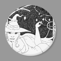 BBW Big Beautiful Witch magnets