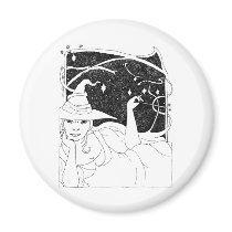 BBW Big Beautiful Witch Refrigerator Magnet