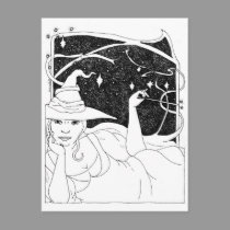 BBW Big Beautiful Witch postcards