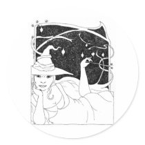 BBW Big Beautiful Witch stickers by BeMusedArt BBW Big Beautiful Witch stickers