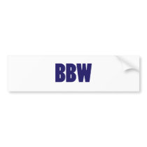 BBW BUMPER STICKER