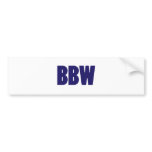 BBW BUMPER STICKER