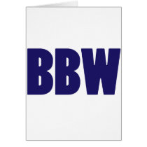BBW GREETING CARD