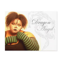 BBW Dragon Angel Post Card