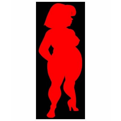 BBW Red Silhouette T Shirts by isisish