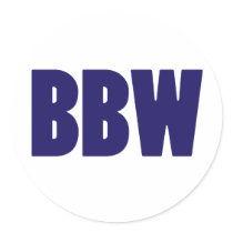 BBW ROUND STICKERS