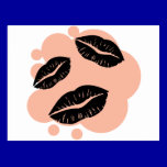 BC3K BLACK CORAL KISSES LIPS FASHION MAKEUP LIPSTI postcards