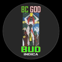 BC GOD BUD INDICA stickers