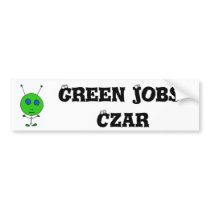 BC- Green Jobs Czar Sticker bumper stickers