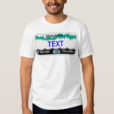 BC license plate Tee Shirt