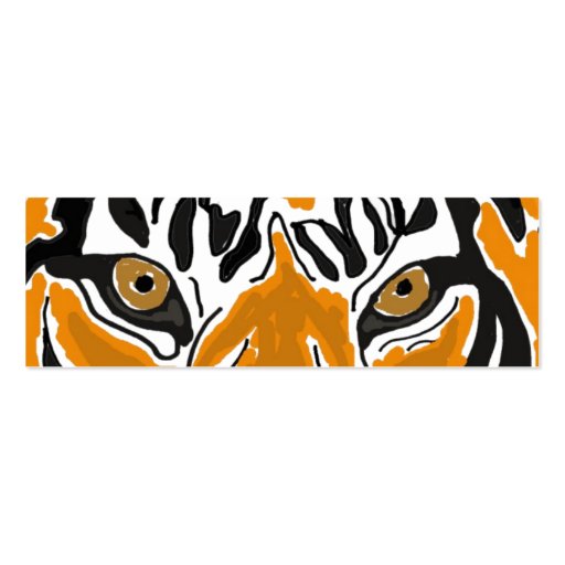 BC- Tiger Eyes Bookmark Business Cards