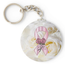 BCA pink ribbon Key Chains