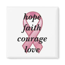 BCA pink ribbon magnets by Just2Cute BCA pink ribbon magnets
