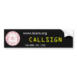 BCARS Bumper Sticker 2012-103 Black BG bumper stickers