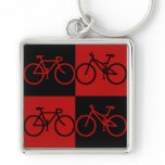 BCF Black and Red Bike Keychain