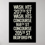 BCL Vintage Subway Signs Posters