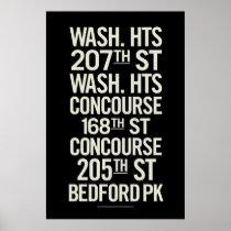 BCL Vintage Subway Signs Posters