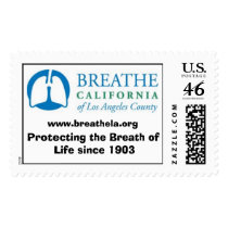 BCLAC Logo, www.breathela.org, Protecting the B... postage