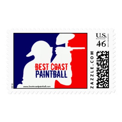 BCP Paintball Sport Logo Postage Stamp by bestcoast